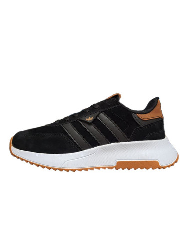 Adidas Lite Boost Black White Brown