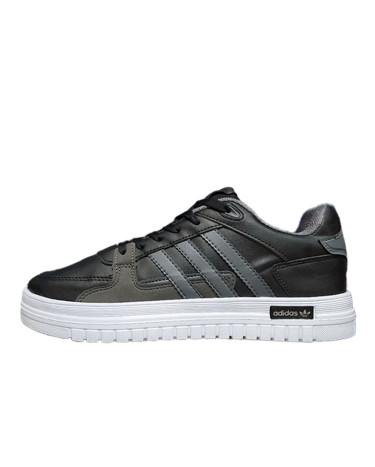 Adidas Leather Sneakers  Black White