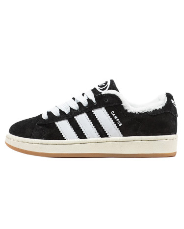 Adidas Campus Black White Winter З ХУТРОМ