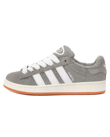 Adidas Campus Dark Grey White Winter З ХУТРОМ