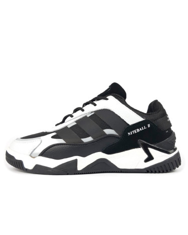 Adidas Niteball 2.0 Black White Winter 2 З ХУТРОМ